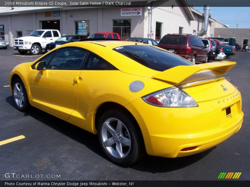 Solar Satin Yellow / Dark Charcoal 2009 Mitsubishi Eclipse GS Coupe