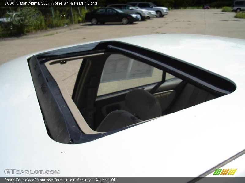 Alpine White Pearl / Blond 2000 Nissan Altima GLE