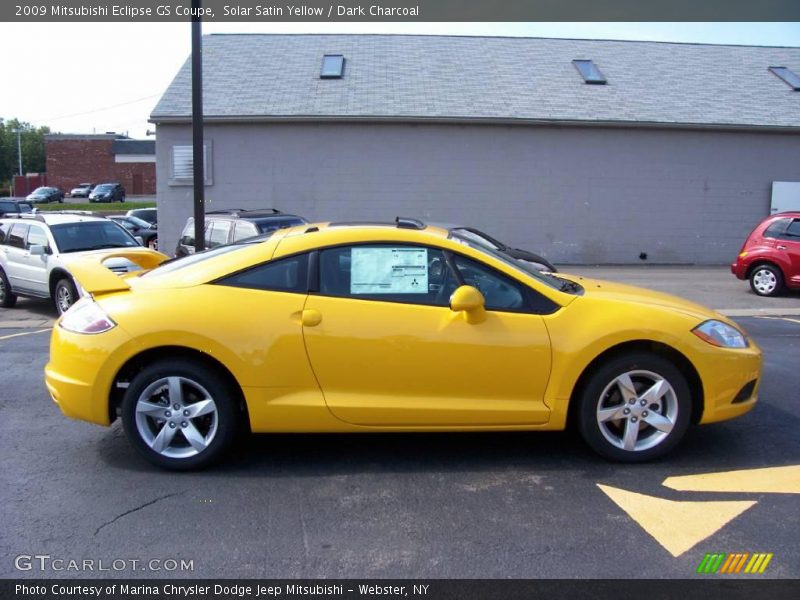 Solar Satin Yellow / Dark Charcoal 2009 Mitsubishi Eclipse GS Coupe