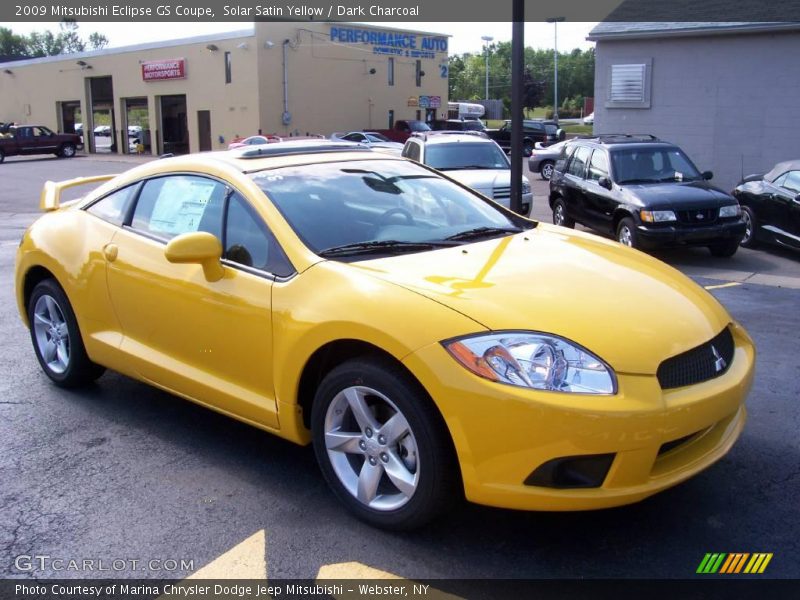 Solar Satin Yellow / Dark Charcoal 2009 Mitsubishi Eclipse GS Coupe