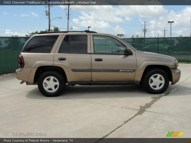 Sandalwood Metallic / Medium Oak 2003 Chevrolet TrailBlazer LS