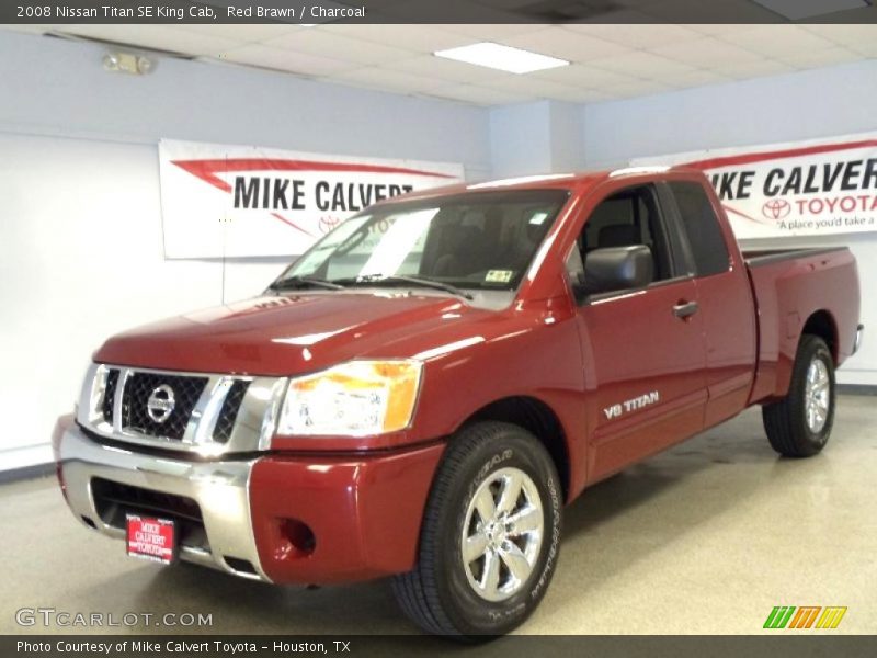 Red Brawn / Charcoal 2008 Nissan Titan SE King Cab