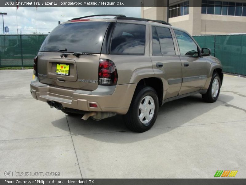 Sandalwood Metallic / Medium Oak 2003 Chevrolet TrailBlazer LS