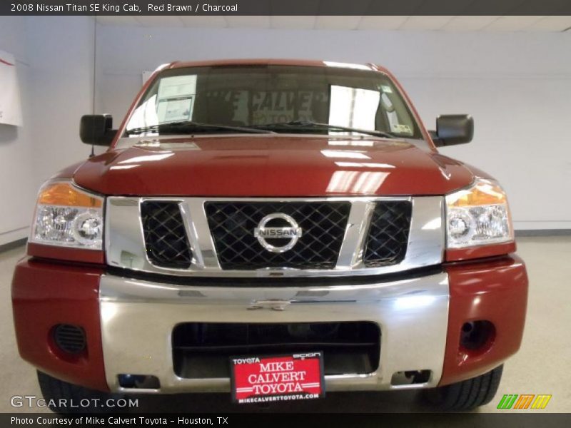 Red Brawn / Charcoal 2008 Nissan Titan SE King Cab