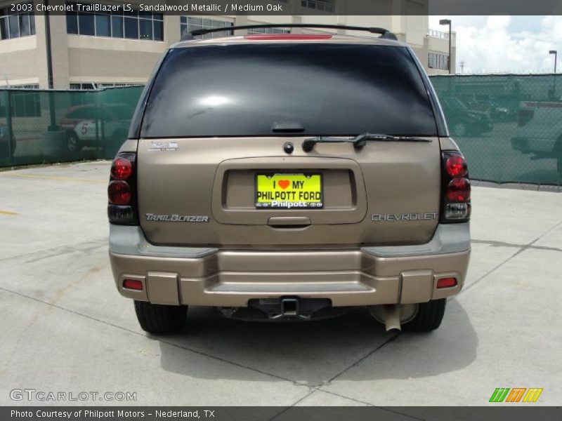Sandalwood Metallic / Medium Oak 2003 Chevrolet TrailBlazer LS