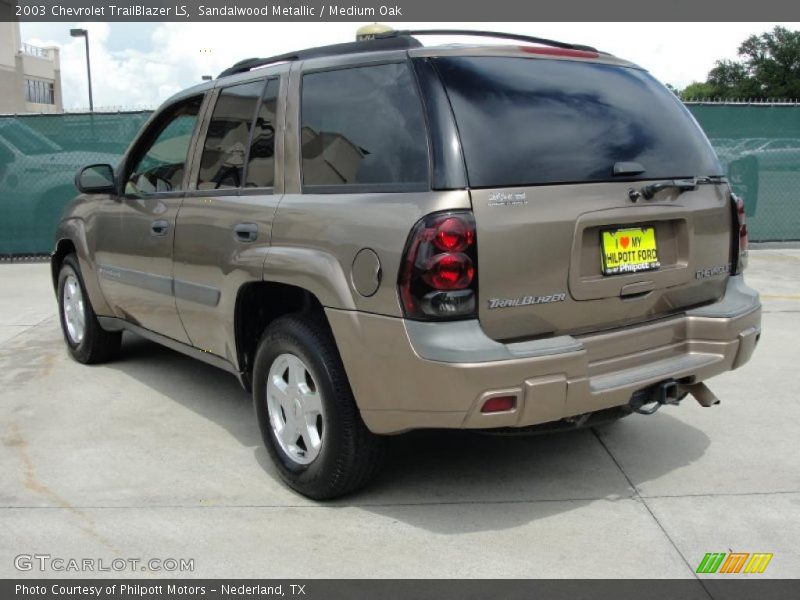 Sandalwood Metallic / Medium Oak 2003 Chevrolet TrailBlazer LS