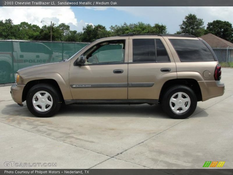Sandalwood Metallic / Medium Oak 2003 Chevrolet TrailBlazer LS