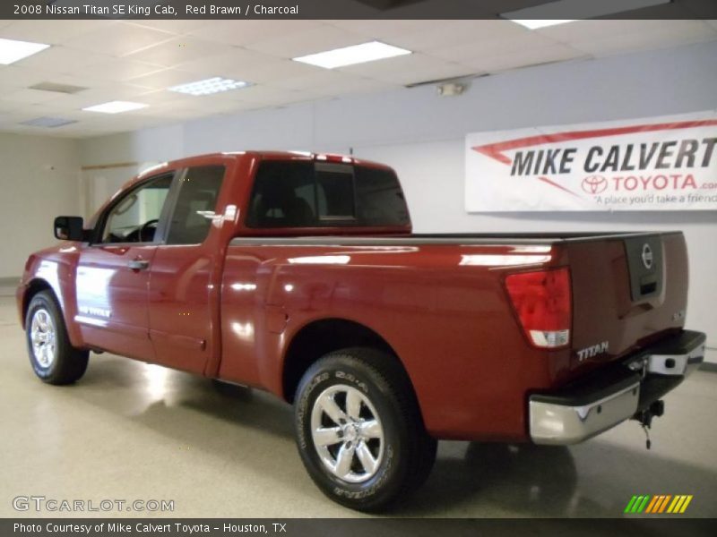 Red Brawn / Charcoal 2008 Nissan Titan SE King Cab