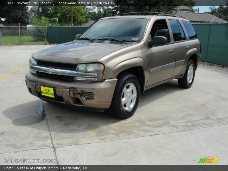 Sandalwood Metallic / Medium Oak 2003 Chevrolet TrailBlazer LS