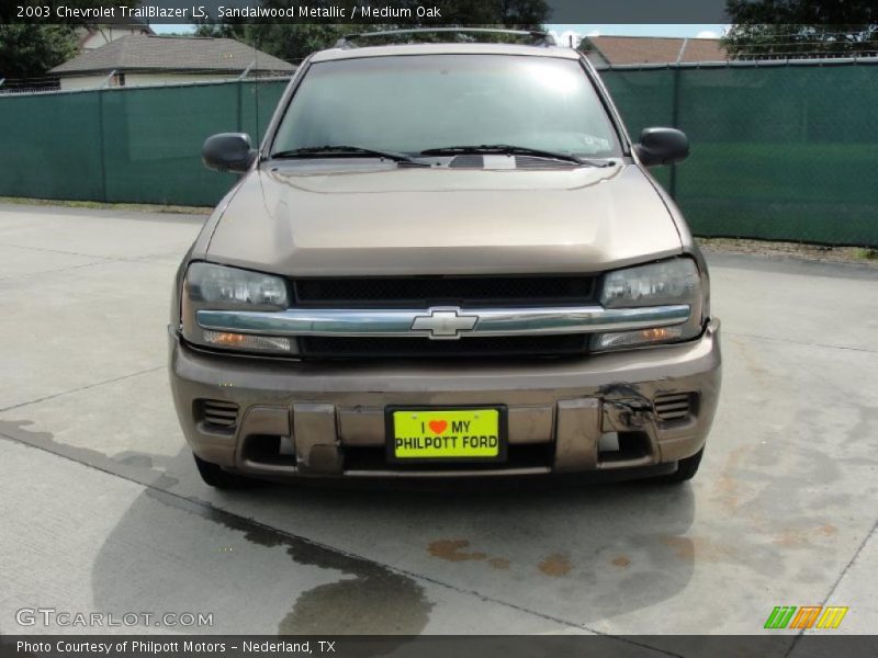 Sandalwood Metallic / Medium Oak 2003 Chevrolet TrailBlazer LS
