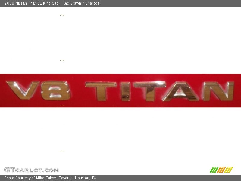 Red Brawn / Charcoal 2008 Nissan Titan SE King Cab