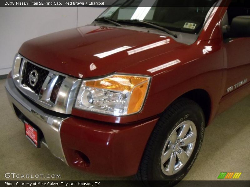 Red Brawn / Charcoal 2008 Nissan Titan SE King Cab