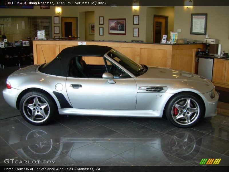 Titanium Silver Metallic / Black 2001 BMW M Dinan Roadster