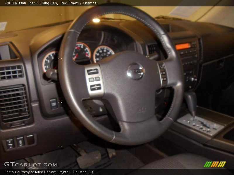Red Brawn / Charcoal 2008 Nissan Titan SE King Cab