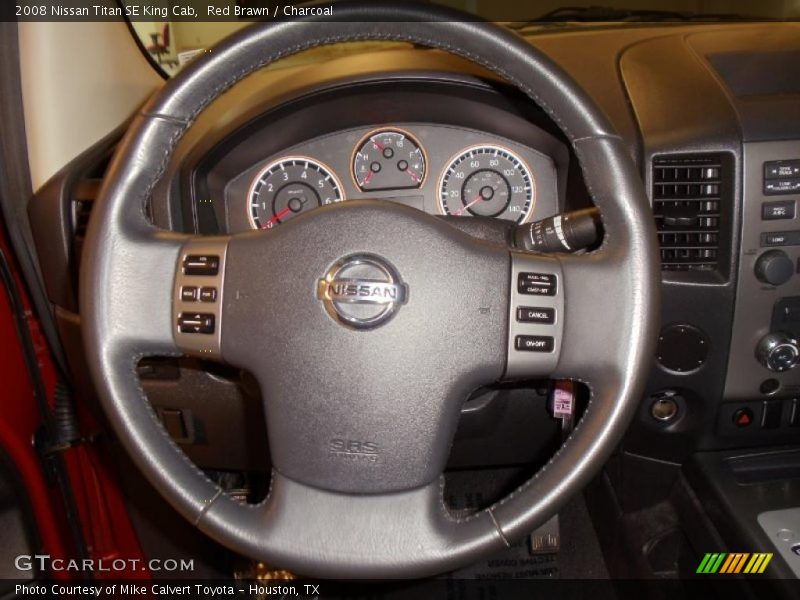 Red Brawn / Charcoal 2008 Nissan Titan SE King Cab