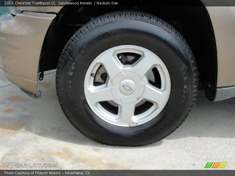 Sandalwood Metallic / Medium Oak 2003 Chevrolet TrailBlazer LS
