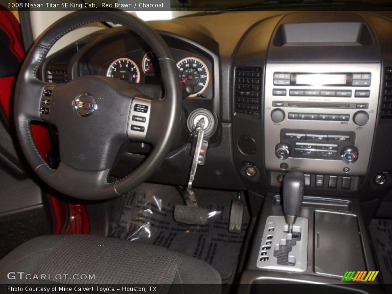 Red Brawn / Charcoal 2008 Nissan Titan SE King Cab