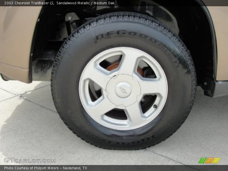 Sandalwood Metallic / Medium Oak 2003 Chevrolet TrailBlazer LS