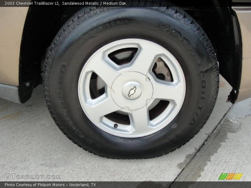 Sandalwood Metallic / Medium Oak 2003 Chevrolet TrailBlazer LS