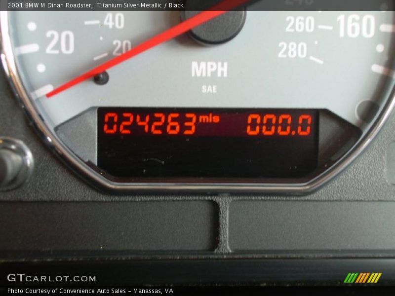 Titanium Silver Metallic / Black 2001 BMW M Dinan Roadster
