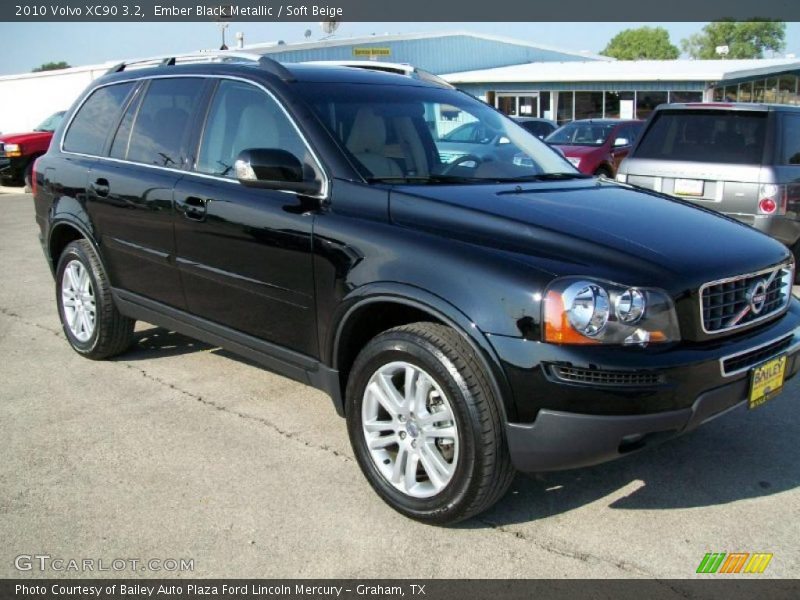 Ember Black Metallic / Soft Beige 2010 Volvo XC90 3.2