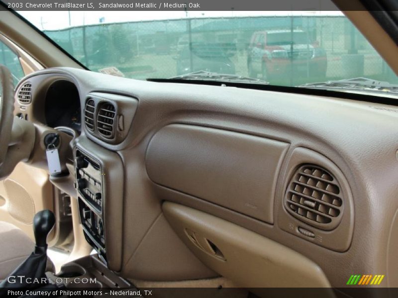 Sandalwood Metallic / Medium Oak 2003 Chevrolet TrailBlazer LS