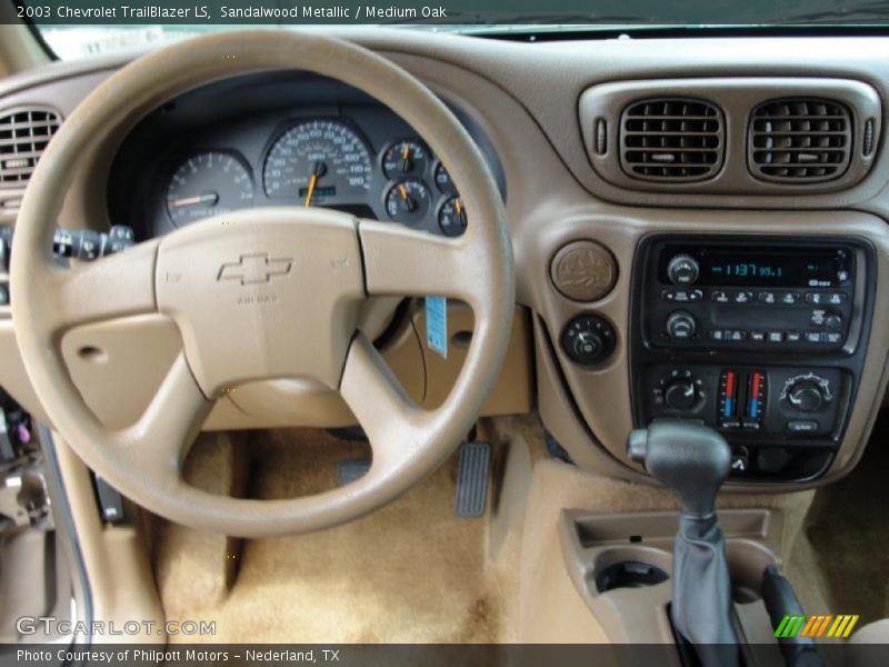 Sandalwood Metallic / Medium Oak 2003 Chevrolet TrailBlazer LS