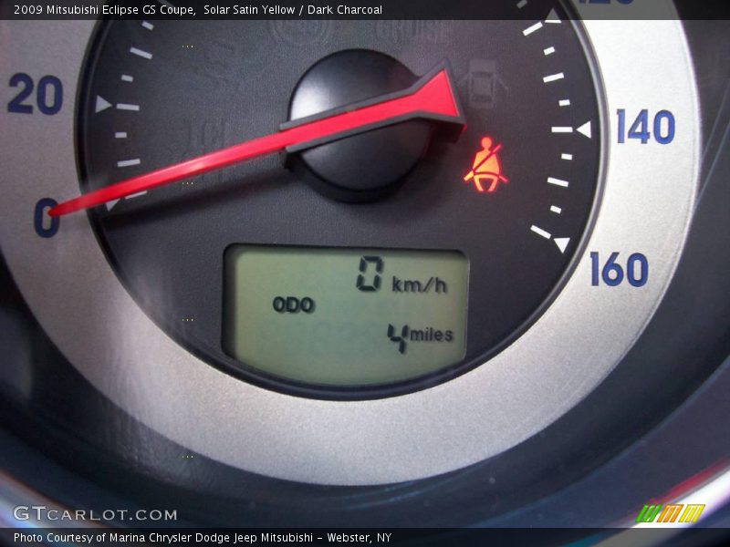 Solar Satin Yellow / Dark Charcoal 2009 Mitsubishi Eclipse GS Coupe