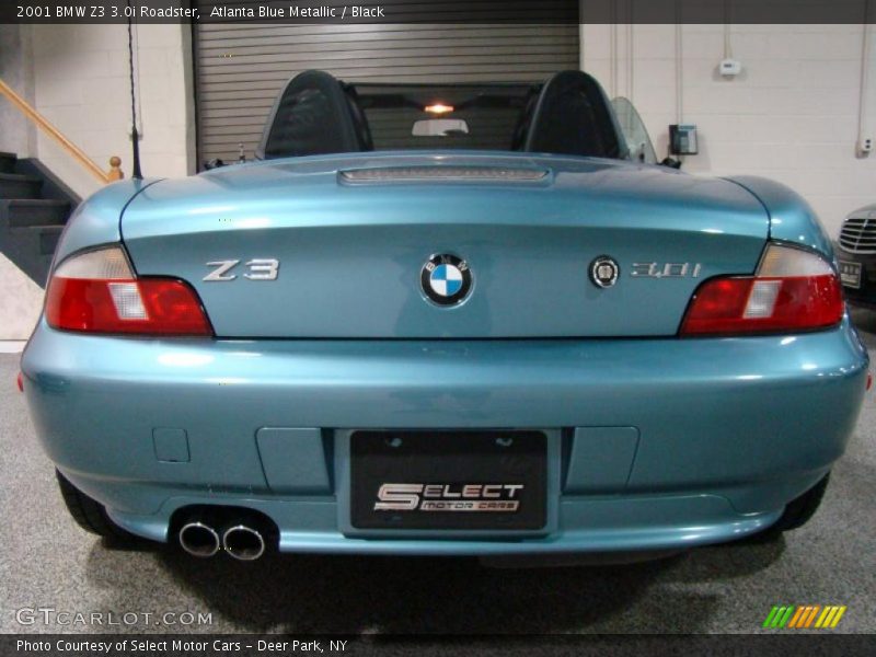 Atlanta Blue Metallic / Black 2001 BMW Z3 3.0i Roadster