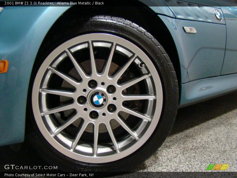 Atlanta Blue Metallic / Black 2001 BMW Z3 3.0i Roadster