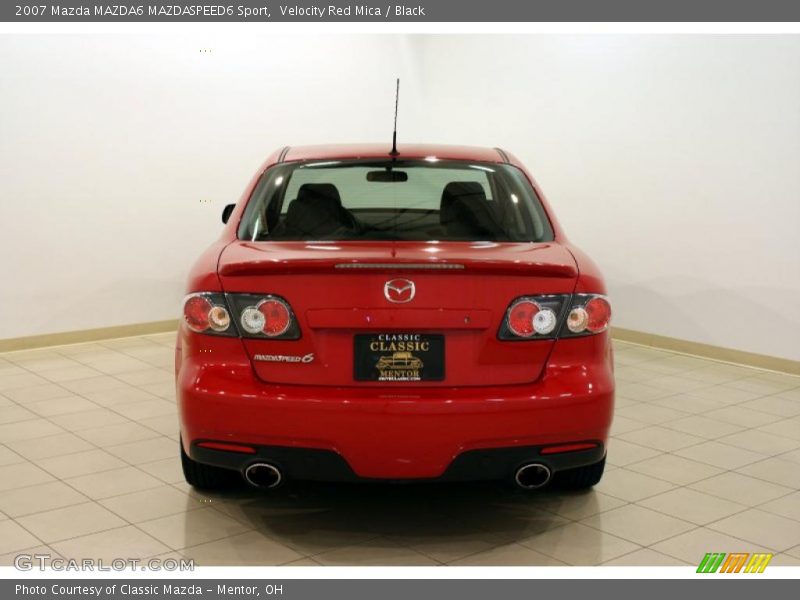 Velocity Red Mica / Black 2007 Mazda MAZDA6 MAZDASPEED6 Sport