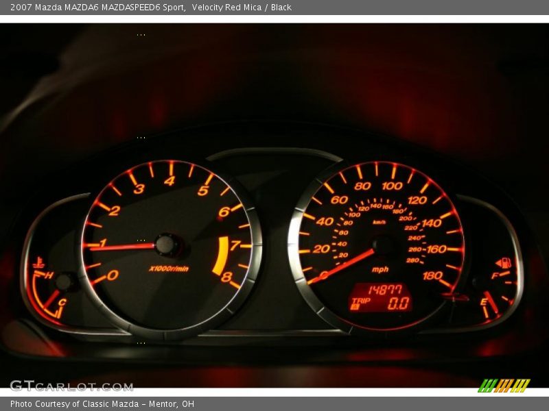 Velocity Red Mica / Black 2007 Mazda MAZDA6 MAZDASPEED6 Sport