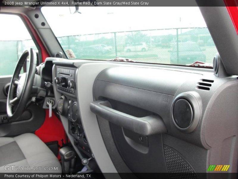 Flame Red / Dark Slate Gray/Med Slate Gray 2008 Jeep Wrangler Unlimited X 4x4
