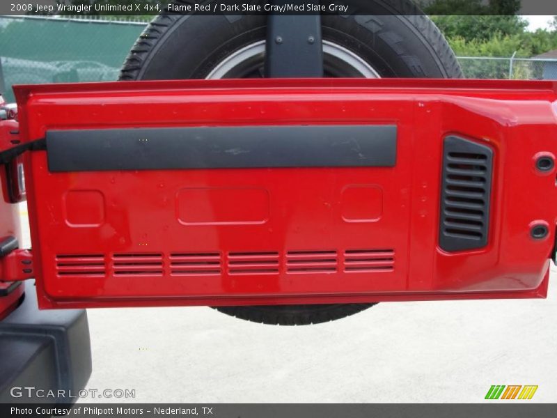 Flame Red / Dark Slate Gray/Med Slate Gray 2008 Jeep Wrangler Unlimited X 4x4
