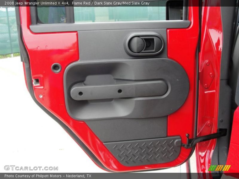 Flame Red / Dark Slate Gray/Med Slate Gray 2008 Jeep Wrangler Unlimited X 4x4