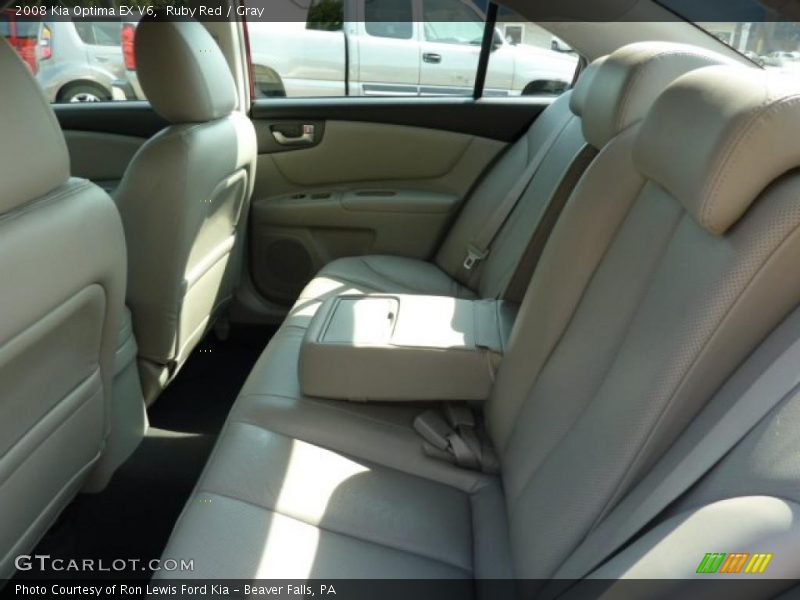 Ruby Red / Gray 2008 Kia Optima EX V6