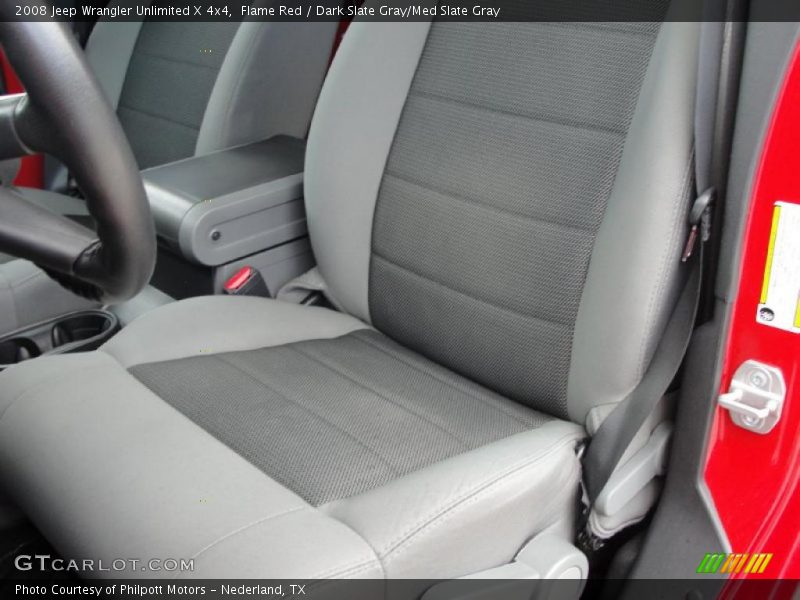 Flame Red / Dark Slate Gray/Med Slate Gray 2008 Jeep Wrangler Unlimited X 4x4