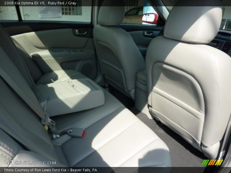Ruby Red / Gray 2008 Kia Optima EX V6