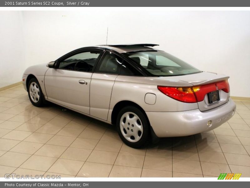 Silver / Gray 2001 Saturn S Series SC2 Coupe