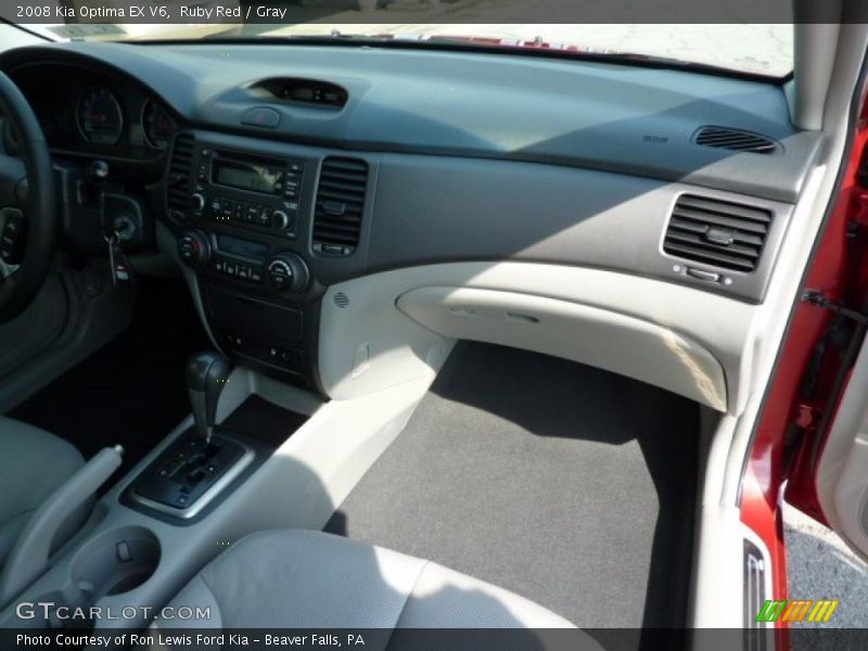 Ruby Red / Gray 2008 Kia Optima EX V6