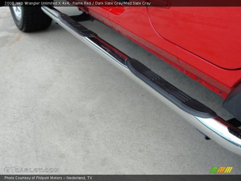 Flame Red / Dark Slate Gray/Med Slate Gray 2008 Jeep Wrangler Unlimited X 4x4