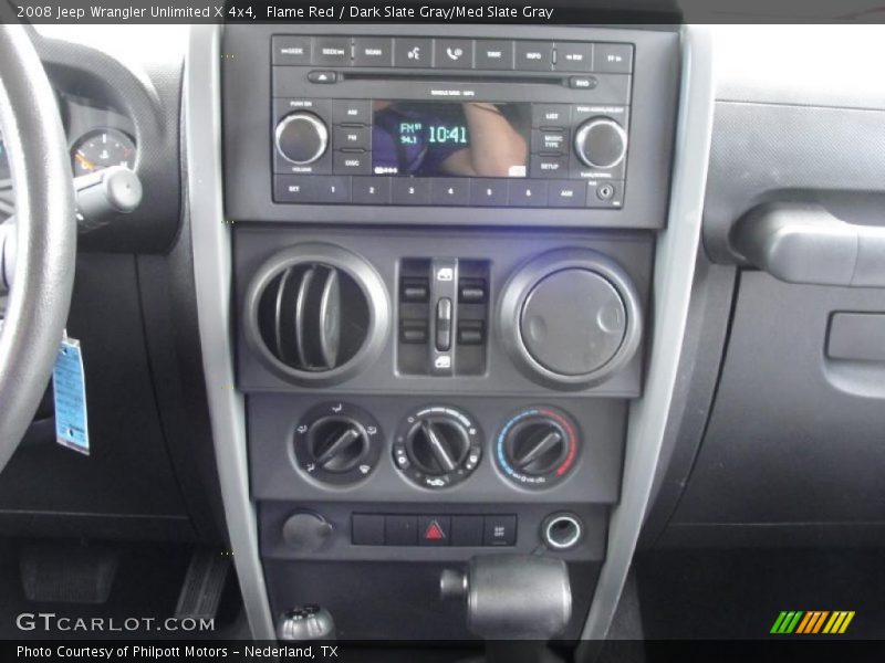 Flame Red / Dark Slate Gray/Med Slate Gray 2008 Jeep Wrangler Unlimited X 4x4