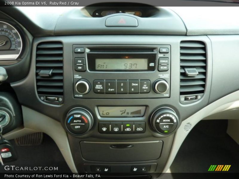 Ruby Red / Gray 2008 Kia Optima EX V6