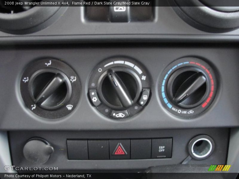 Flame Red / Dark Slate Gray/Med Slate Gray 2008 Jeep Wrangler Unlimited X 4x4