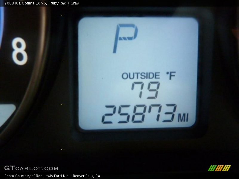 Ruby Red / Gray 2008 Kia Optima EX V6