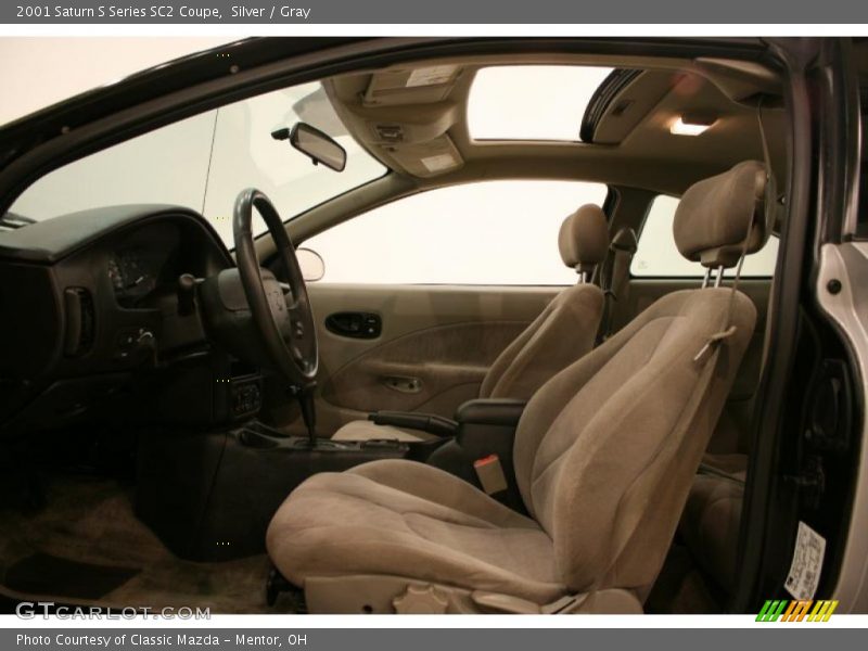 Silver / Gray 2001 Saturn S Series SC2 Coupe