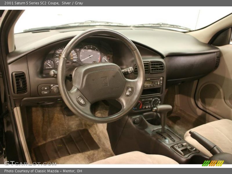 Silver / Gray 2001 Saturn S Series SC2 Coupe