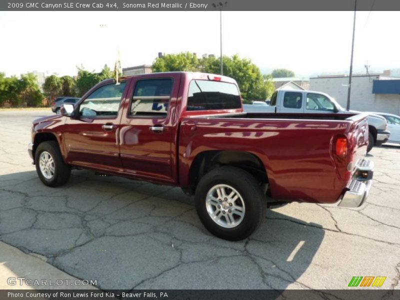 Sonoma Red Metallic / Ebony 2009 GMC Canyon SLE Crew Cab 4x4