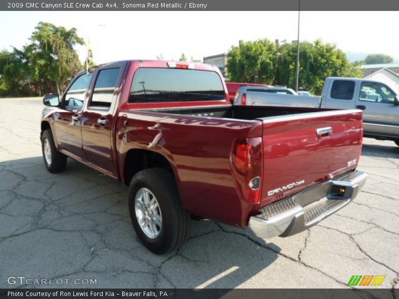 Sonoma Red Metallic / Ebony 2009 GMC Canyon SLE Crew Cab 4x4