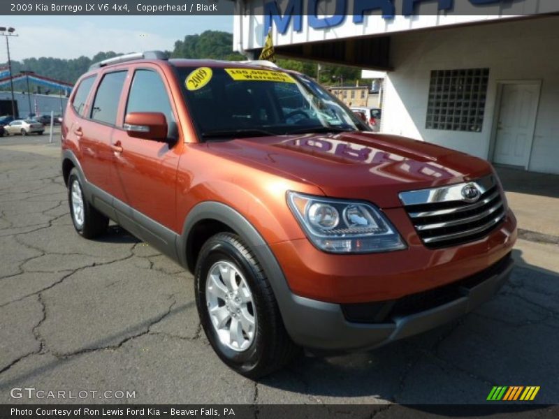 Copperhead / Black 2009 Kia Borrego LX V6 4x4